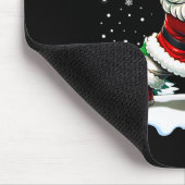 Funny Baseball Santa 67 Christmas Xmas Pajamas Boy Mousepad (Ecke)