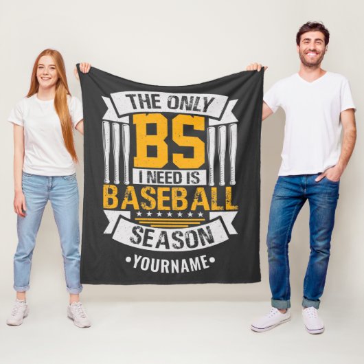 Funny Baseball Sarcasm Fleecedecke (Beispiel)