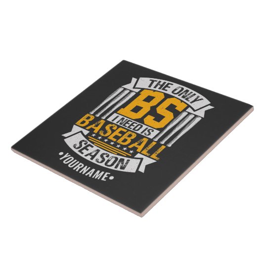 Funny Baseball Sarcasm Fliese (Seite)