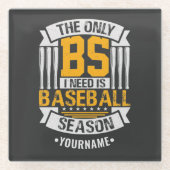 Funny Baseball Sarcasm Glasuntersetzer (Vorderseite)
