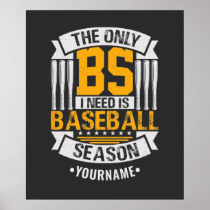 Funny Baseball Sarcasm Poster