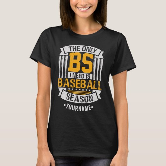 Funny Baseball Sarcasm T-Shirt (Vorderseite)