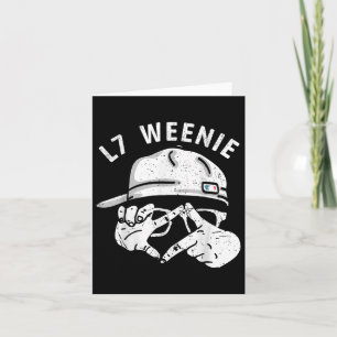Funny Baseball Softball Season Apparel L7 Würstche Karte