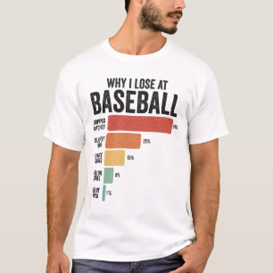Funny Baseball Sport Warum ich im Baseball Retro v T-Shirt