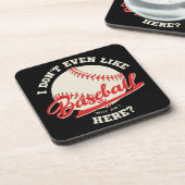 Funny Baseball Sportangebot Getränkeuntersetzer (Linke Seite)
