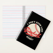 Funny Baseball Sportangebot Notizblock (Innen)