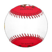 Funny Baseball sports Kids Cartoon Tier (Rückseite)