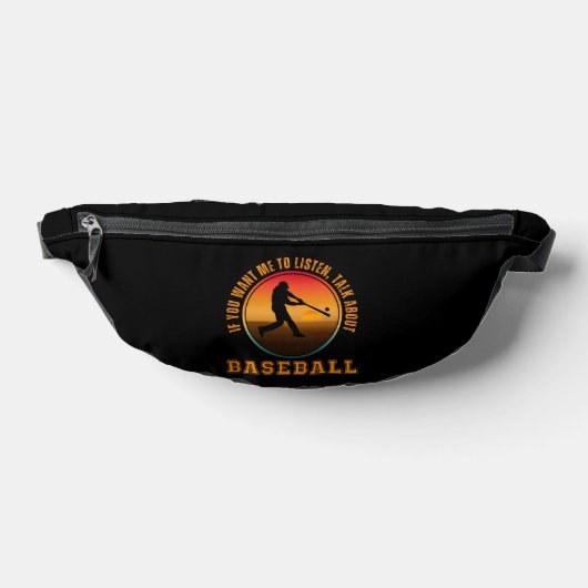 Funny Baseball Sprichwort Vintage Silhouette Playe Bauchtasche (Ablage )