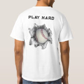 Funny Baseball T-Shirt (Rückseite)