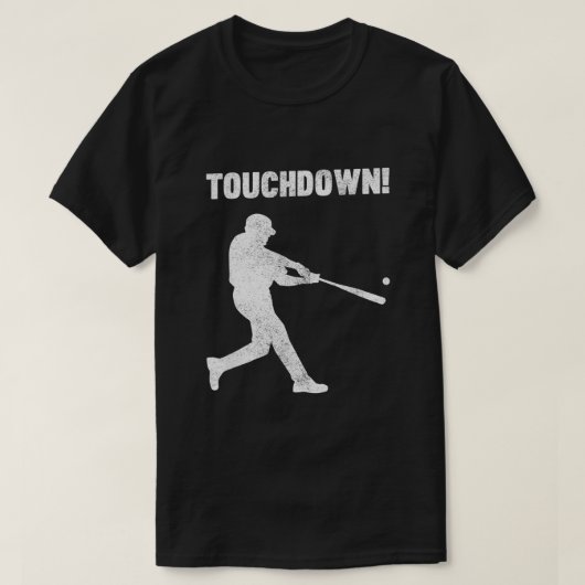 Funny Baseball Touchdown Homerun Joke Shirt1892 T-Shirt (Design vorne)