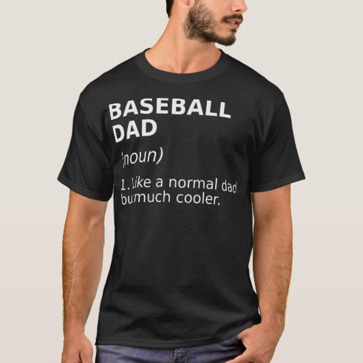 Funny Baseball Vater Definition Perfektes lustiges T-Shirt (Vorderseite)