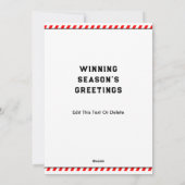 Funny Baseball Weihnachten (Rückseite)