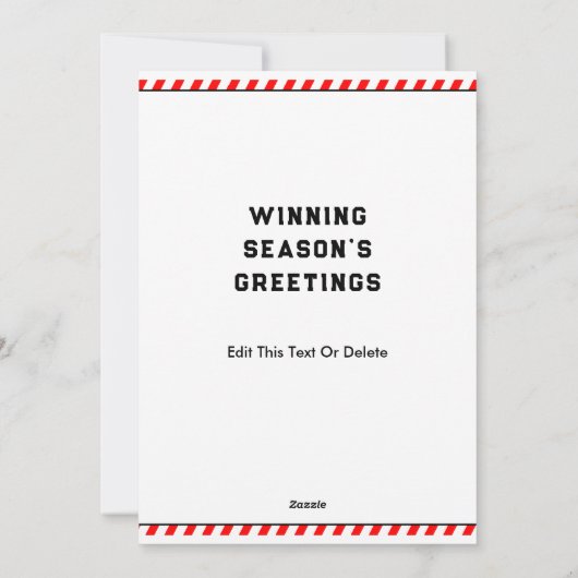 Funny Baseball Weihnachten (Rückseite)