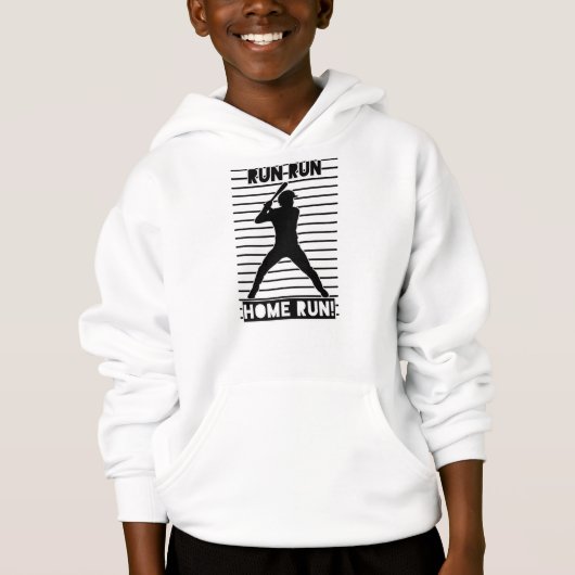 Funny Baseball Zitat Hoodie (Vorderseite)
