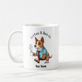 Funny Basenji Dog Business Suit Coffee  Kaffeetasse (Links)