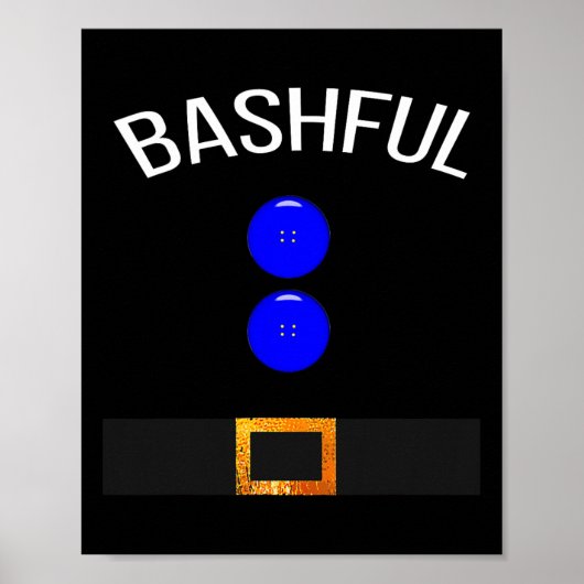 Funny Bashful Costume T Gift Novelty Poster (Vorne)