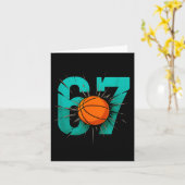 Funny Basketball 67 Six Seven 6 7 Outfits For Boys Karte (Gelbe Blume)