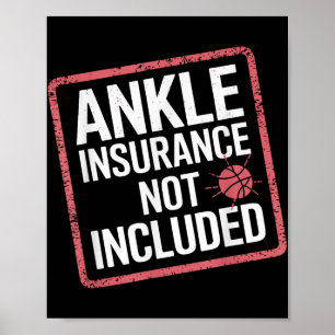 Funny Basketball Ankle Insurance Design for verlet Poster