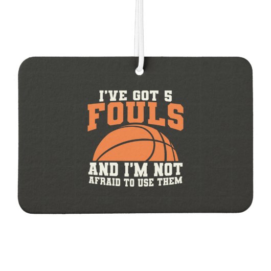 Funny Basketball Autolufterfrischer (Vorderseite)