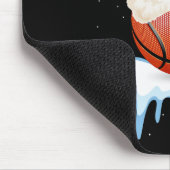 Funny Basketball Ball Weihnachtsdesign Mousepad (Ecke)