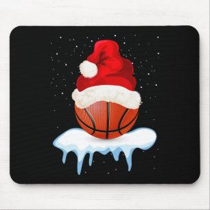 Funny Basketball Ball Weihnachtsdesign Mousepad