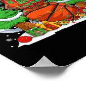 Funny Basketball Balls Snowman Weihnachtsbaum Ligh Poster (Ecke)