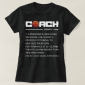 Funny Basketball Coach - Definition Gecoacht T-Shirt (Design vorne)