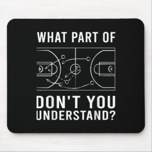 Funny Basketball Coach für Männer Frauen Tacra Dia Mousepad