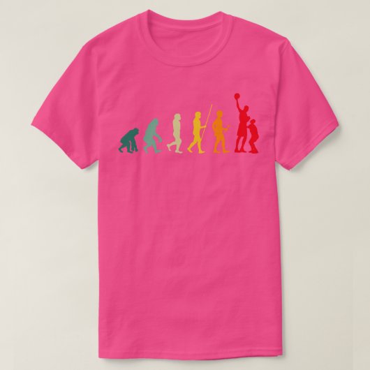 Funny Basketball Evolution Basketball Funny Basket T-Shirt (Design vorne)