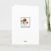 Funny Basketball Feiertagskarte (Rückseite)