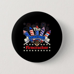 Funny Basketball Firecracker 4. Juli Familie Ma Button