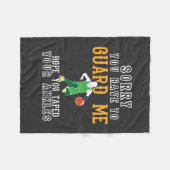 Funny Basketball Fleecedecke (Vorderseite (Horizontal))