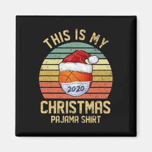 Funny Basketball Frohe Weihnachts-Shirt Quarantäne Magnet