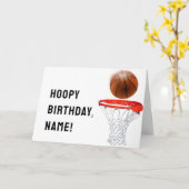 Funny Basketball Geburtstag Karte (Gelbe Blume)