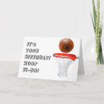 Funny Basketball Geburtstag Karte<br><div class="desc">Funny Basketball Geburtstagskarten für Basketballspieler,  Mannschaftstrainer oder MVP Legende. So personalisieren Sie Text bearbeiten,  um Namen hinzuzufügen.</div>