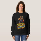 Funny Basketball Geschenk für Spitz Spitz Dog Lov Sweatshirt (Vorne ganz)