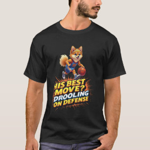 Funny Basketball Geschenk für Spitz Spitz Dog Lov T-Shirt