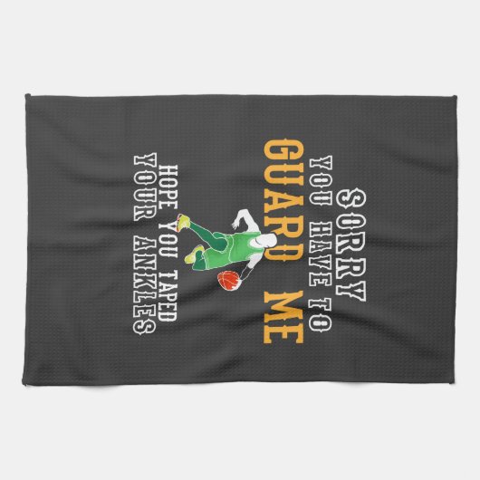 Funny Basketball Geschirrtuch (Horizontal)