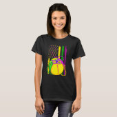 Funny Basketball Jester Hat Mardi Gras Festival Pa T-Shirt (Vorne ganz)