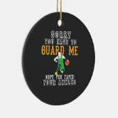 Funny Basketball Keramik Ornament (Rechts)