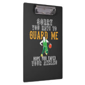 Funny Basketball Klemmbrett (Rechts)