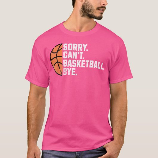 Funny Basketball Lover Player Mama Leider kann nic T-Shirt (Vorderseite)