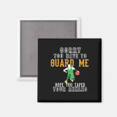 Funny Basketball Magnet (Vorderseite/Rückseite)