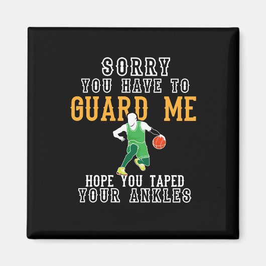 Funny Basketball Magnet (Vorne)