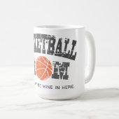 Funny Basketball Mama Kaffeetasse (VorderseiteRechts)