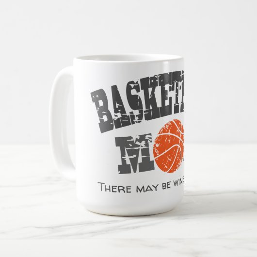 Funny Basketball Mama Kaffeetasse (Vorderseite Links)