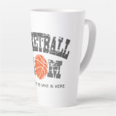 Funny Basketball Mama Milchtasse (Rechte Ecke)