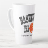 Funny Basketball Mama Milchtasse (Linke Ecke)