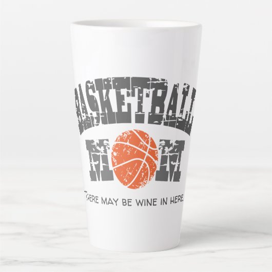 Funny Basketball Mama Milchtasse (Vorderseite)