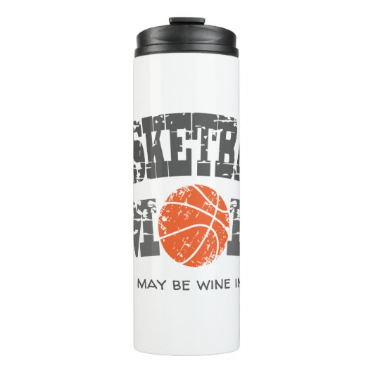 Funny Basketball Mama Thermal Tumbler Thermosbecher (Vorderseite)